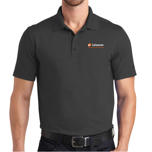  OGIO Grey Metro Polo - Celanese - Primary Logo w/Tagline