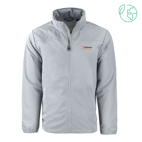  C&B Grey Charter Eco Recycled Full Zip Jacket - Celanese - Primary Logo w/Tagline