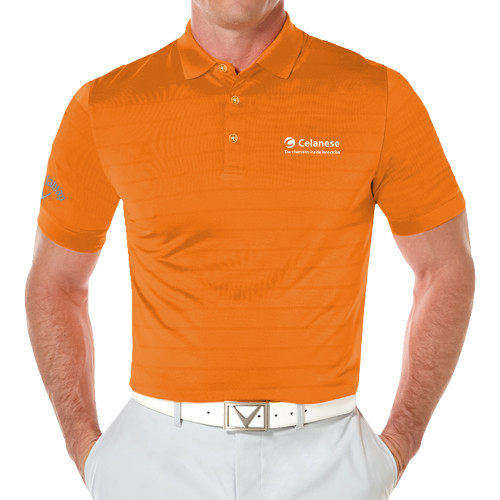  Callaway Orange Opti Vent Polo - Celanese - Primary Logo w/Tagline