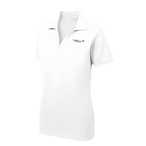  Womens White Dry Mesh Polo - Continuous Improvement and Quality