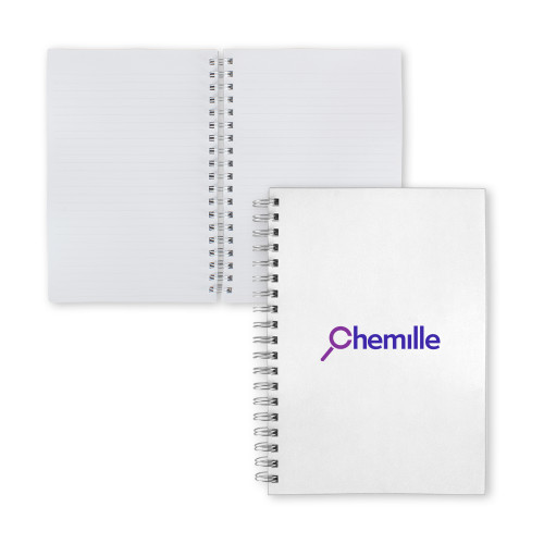  Clear 7 x 10 Spiral Journal Notebook - Chemille