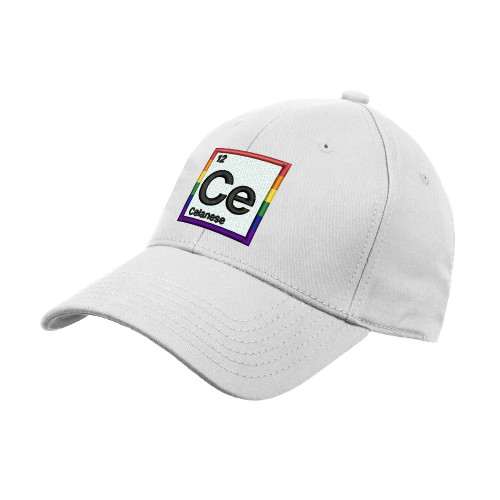  White Structured Adjustable Pro Style Hat - Continuous Improvement