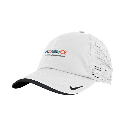  Nike White Dri Fit Perforated Hat - innovateCE