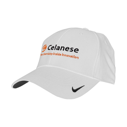  Nike White Swoosh Legacy 91 Hat - Celanese - Primary Logo w/Tagline