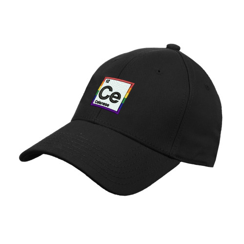  Black Structured Adjustable Pro Style Hat - Pride in Celanese