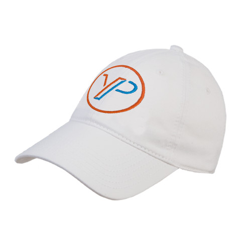  White Unstructured Adjustable Low Profile Hat - Young Professionals