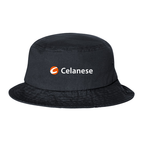 Sportsman Black Bucket Hat - Celanese - Primary Logo
