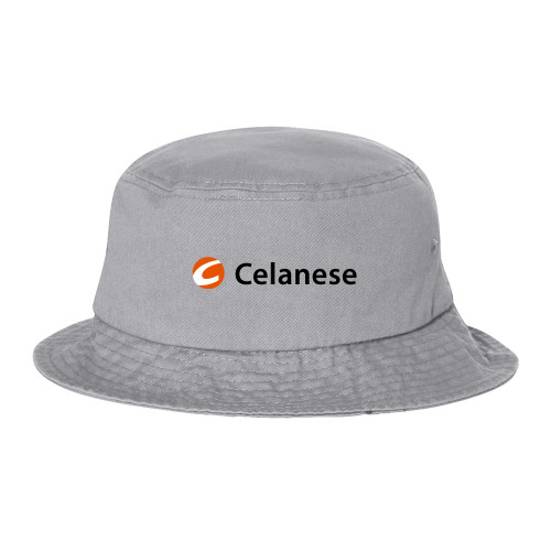  Sportsman Grey Bucket Hat - Celanese - Primary Logo