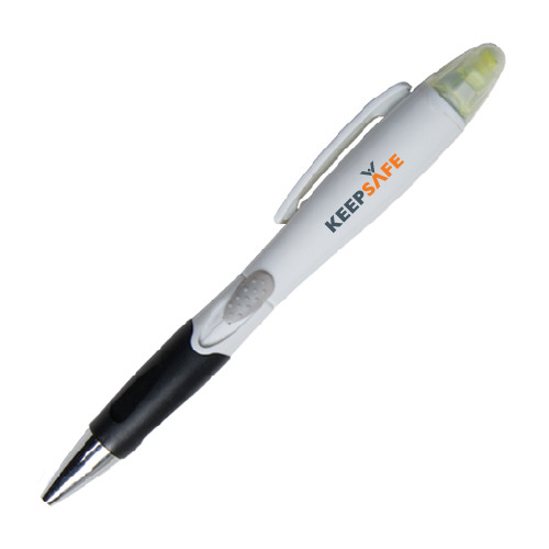  Blossom White Pen/Highlighter - KeepSafe
