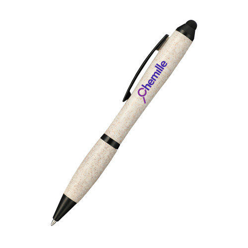  Nash Wheat Straw Ballpoint Beige Stylus Pen - Chemille