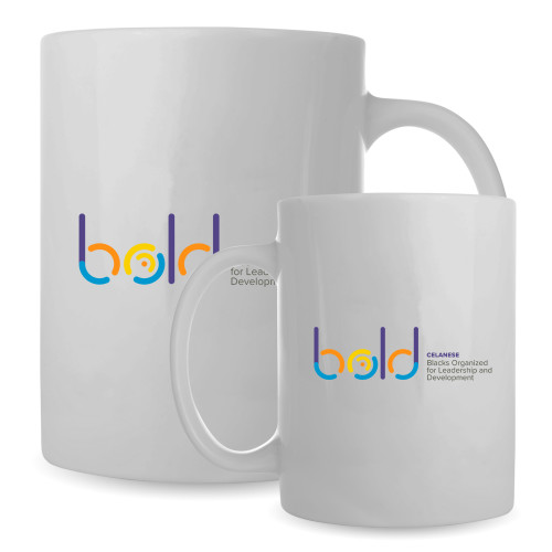  Full Color White Mug 15oz - bold w tagline