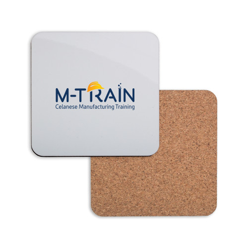  Hardboard Coaster w/Cork Backing - M Train