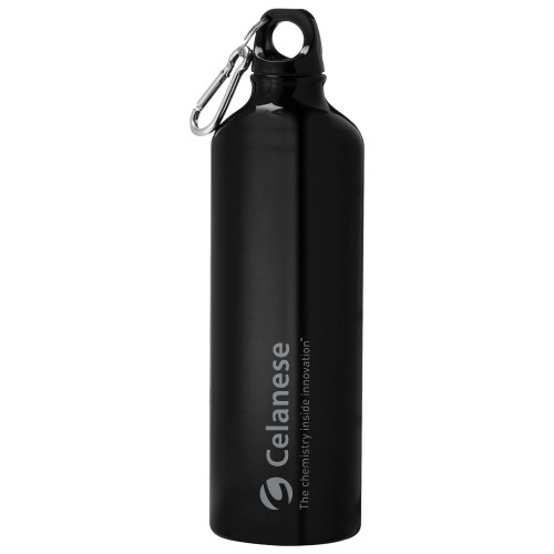  Venture Aluminum Black Bike Bottle 26oz - Celanese - Primary Logo w/Tagline Engraved