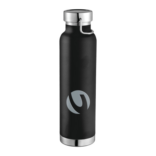  Thor Copper Vacuum Insulated Black Bottle 22oz - C Icon Engraved