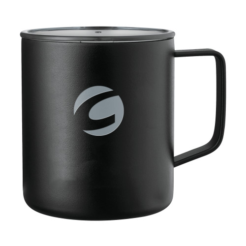 Rover Camp Vacuum Insulated Black Mug 14oz - C Icon Engraved