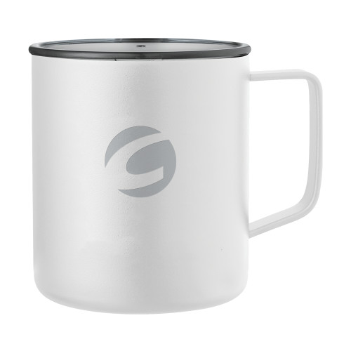  Rover Camp Vacuum Insulated White Mug 14oz - C Icon Engraved