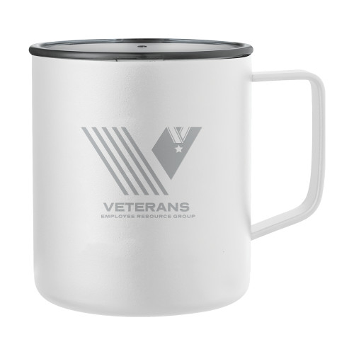  Rover Camp Vacuum Insulated White Mug 14oz - Veterans Engraved