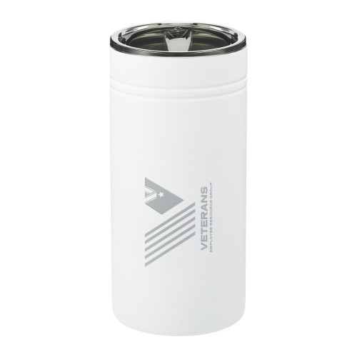  Sherpa Vacuum White Tumbler & Insulator 12oz - Veterans Engraved