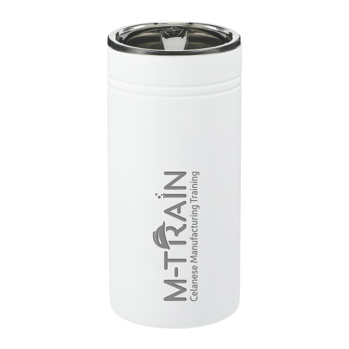  Sherpa Vacuum White Tumbler & Insulator 12oz - M Train Engraved