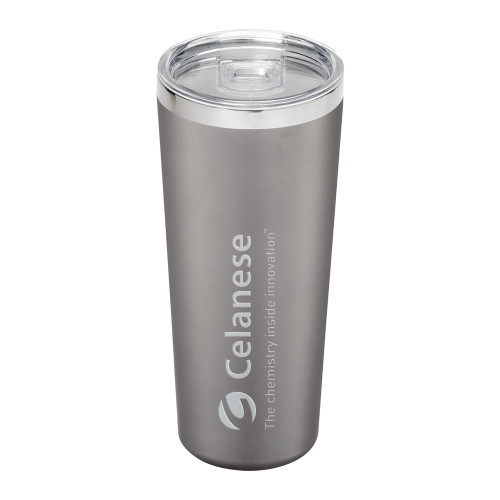  Thor Vacuum Insulated Grey Tumbler 22oz - Celanese - Primary Logo w/Tagline Engraved
