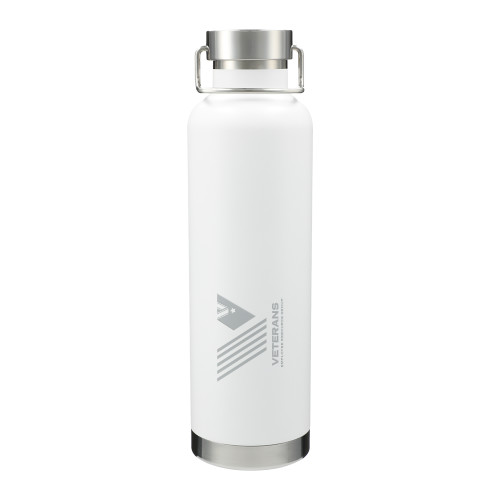  Thor Copper Vacuum Insulated White Bottle 32oz - Veterans Engraved