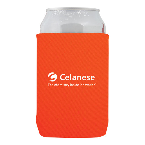  Neoprene Orange Can Holder - Celanese - Primary Logo w/Tagline