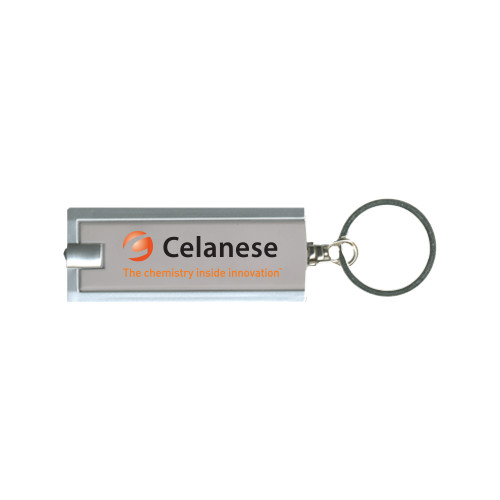  Turbo Silver Flashlight Key Holder - Celanese - Primary Logo w/Tagline