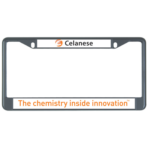  Metal License Plate Frame in Black - Celanese