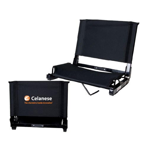  Stadium Chair Black - Celanese - Primary Logo w/Tagline