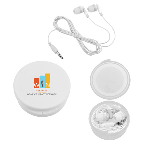  Ear Buds in White Case - Womens Impact Network