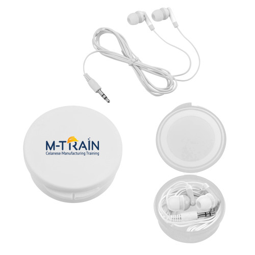  Ear Buds in White Case - M Train Celanese Manufacturing Training