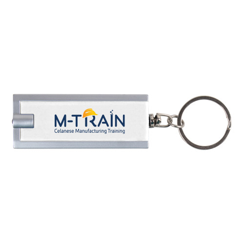  Turbo White Flashlight Key Holder - M Train Celanese Manufacturing Training
