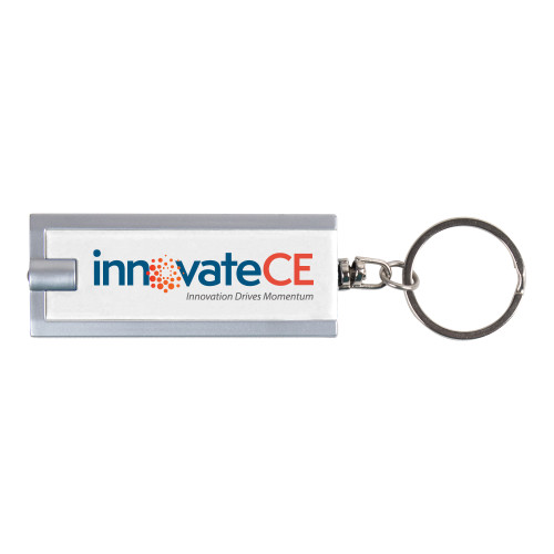  Turbo White Flashlight Key Holder - innovateCE