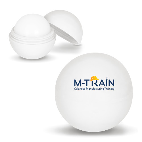  White Lip Moisturizer Ball - M Train Celanese Manufacturing Training