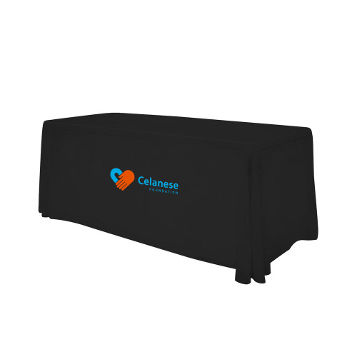  Black 6 foot Table Throw - Celanese Foundation