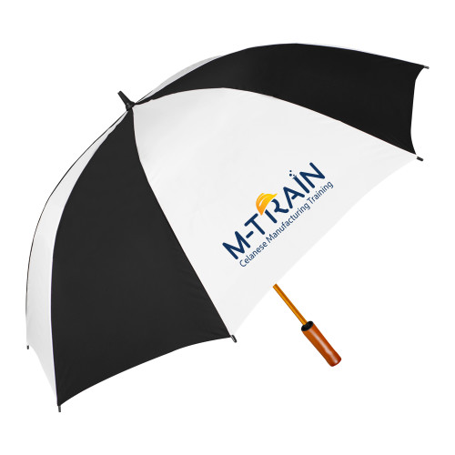  64 Inch Black/White Umbrella - M Train Celanese Manufacturing Training