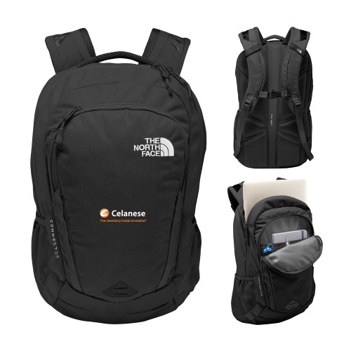  The North Face Black Connector Backpack - Celanese - Primary Logo w/Tagline
