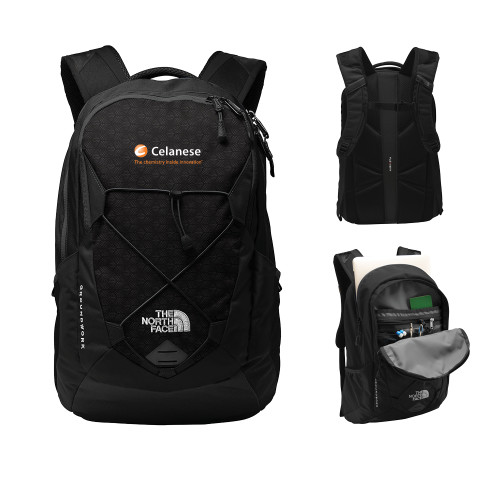  The North Face Black Groundwork Backpack - Celanese - Primary Logo w/Tagline