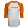 Thumbnail image for  White/Orange Raglan Baseball T Shirt