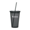 Thumbnail image for  Madison Double Wall Charcoal Tumbler w/Straw 16oz