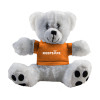 Thumbnail image for  Plush Big Paw 8 1/2 inch White Bear w/Orange Shirt