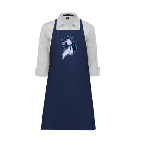  Full Length Navy Apron - Official Logo