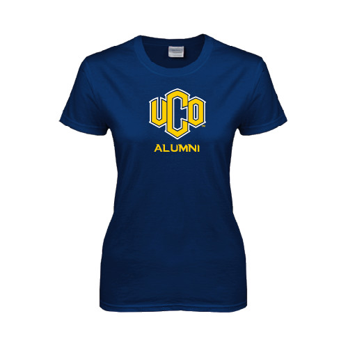  Womens Short Sleeve Navy Tee - UCO Alumni