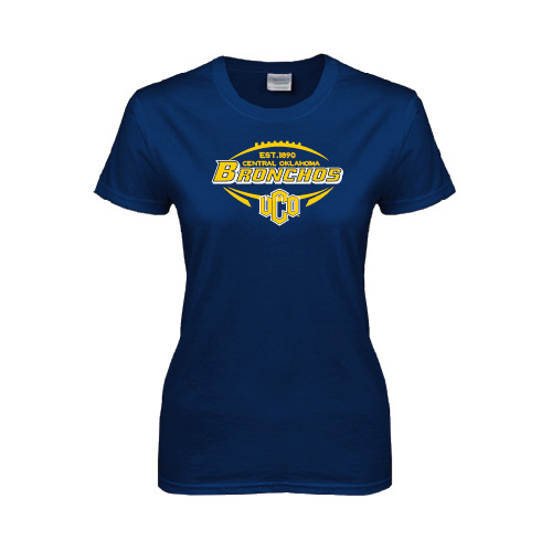  Womens Short Sleeve Navy Tee - Bronchos Football