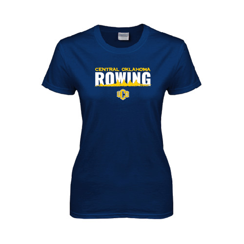  Womens Short Sleeve Navy Tee - Central Oklahoma Rowing