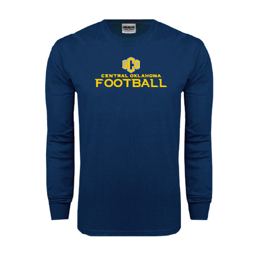  Navy Long Sleeve T-Shirt - Central Oklahoma Football