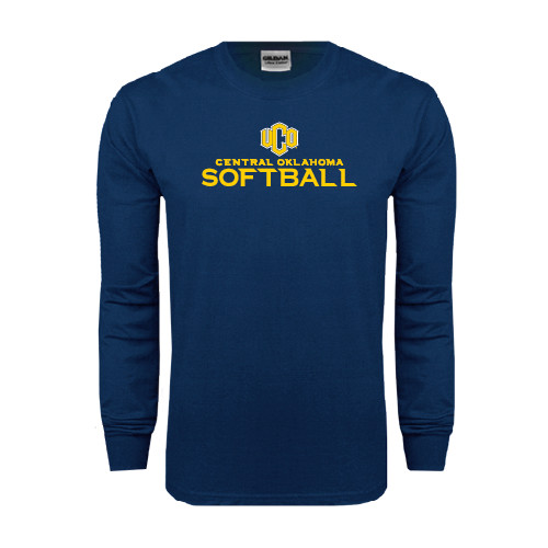  Navy Long Sleeve T-Shirt - Central Oklahoma Softball