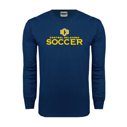  Navy Long Sleeve T-Shirt - Central Oklahoma Soccer