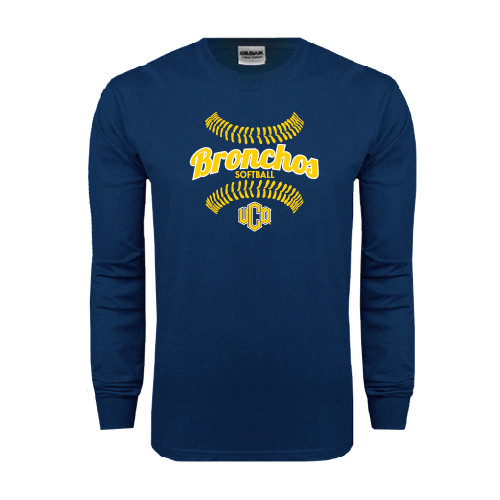  Navy Long Sleeve T-Shirt - Bronchos Softball