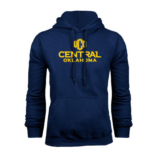  Navy Fleece Hoodie - Central Oklahoma Official Logo
